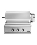 30" Built-in Gas Grill with 748 sq. in Cooking Area, 50,000 Total BTUs, Ceramic Rod Technology, Warming Rack, Stainless Steel Construction and 14,000 BTU Rotisserie Burner