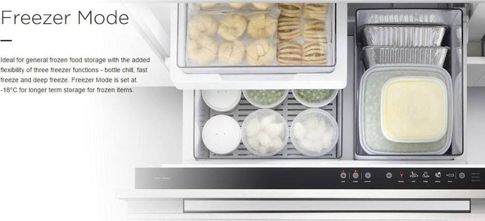 Fisher Paykel RB36S25MKIW1 34" Built-in Single Drawer Multi-Temperature Refri...