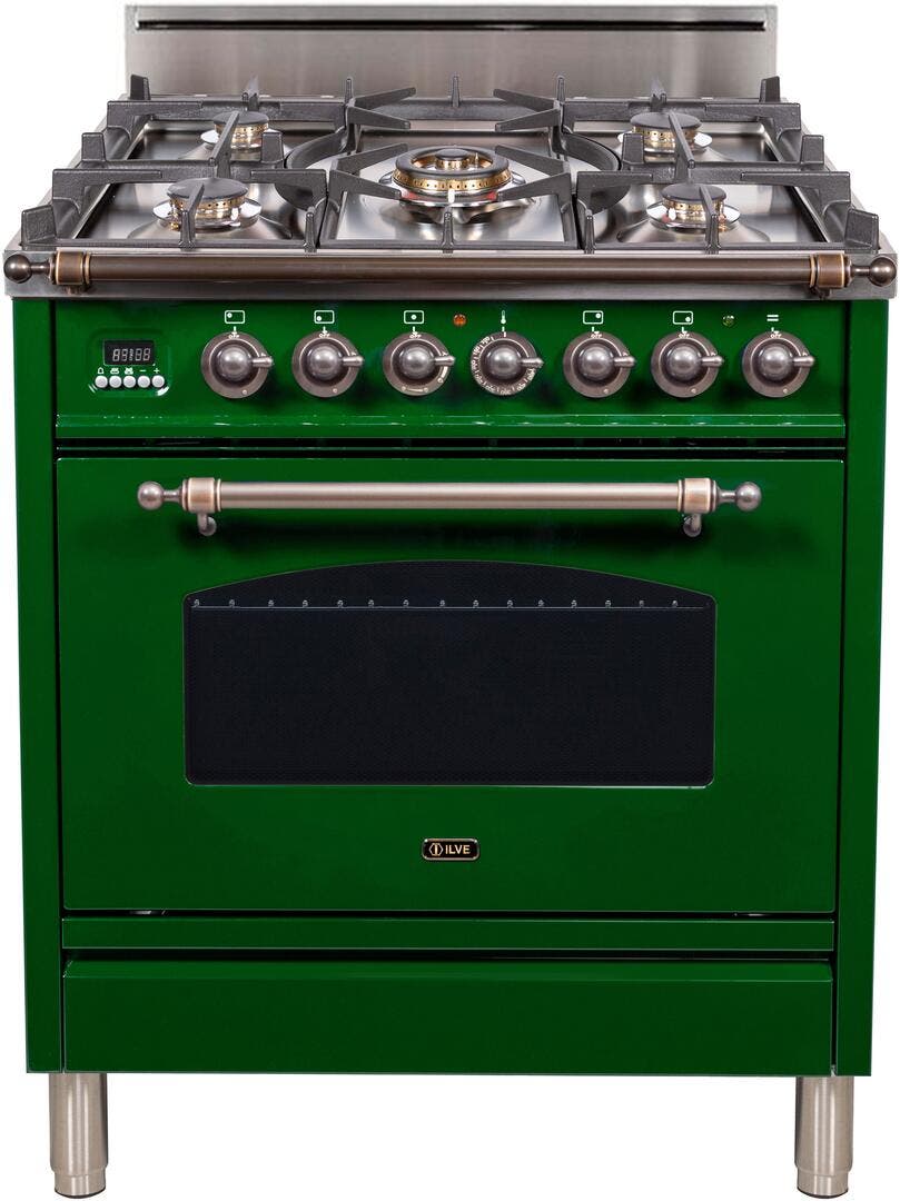 Ilve UPN76DVGGVSY Emerald Green, Oil Rubbed Bronze Trim