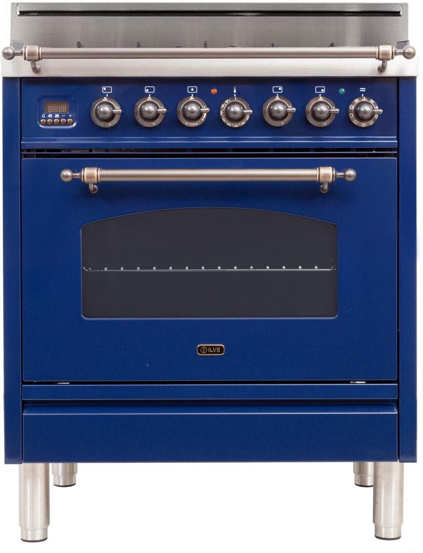 Ilve UPN76DVGGBLY Midnight Blue, Oil Rubbed Bronze Trim