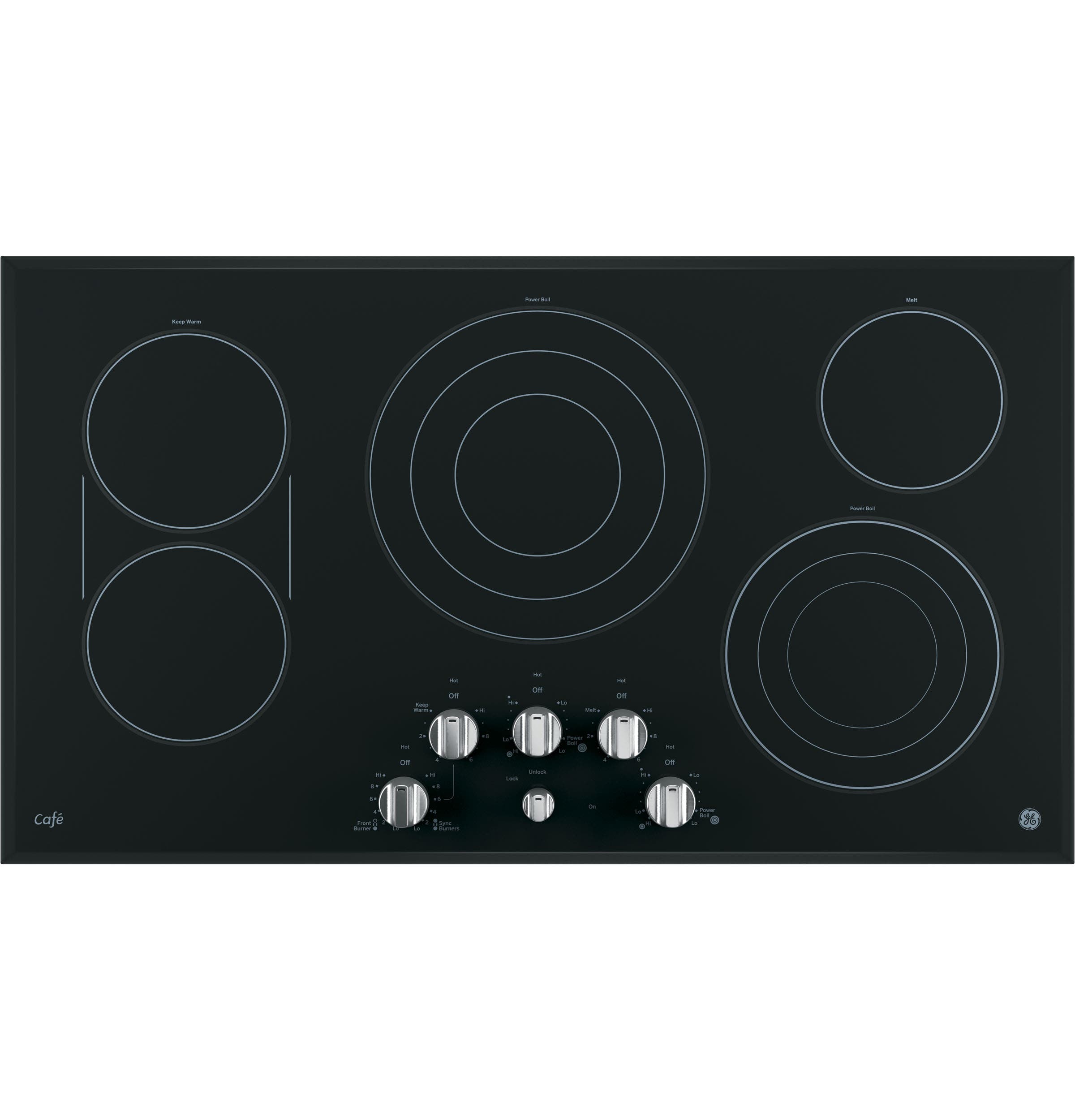 GE CP9536SJSS Stainless Steel On Black