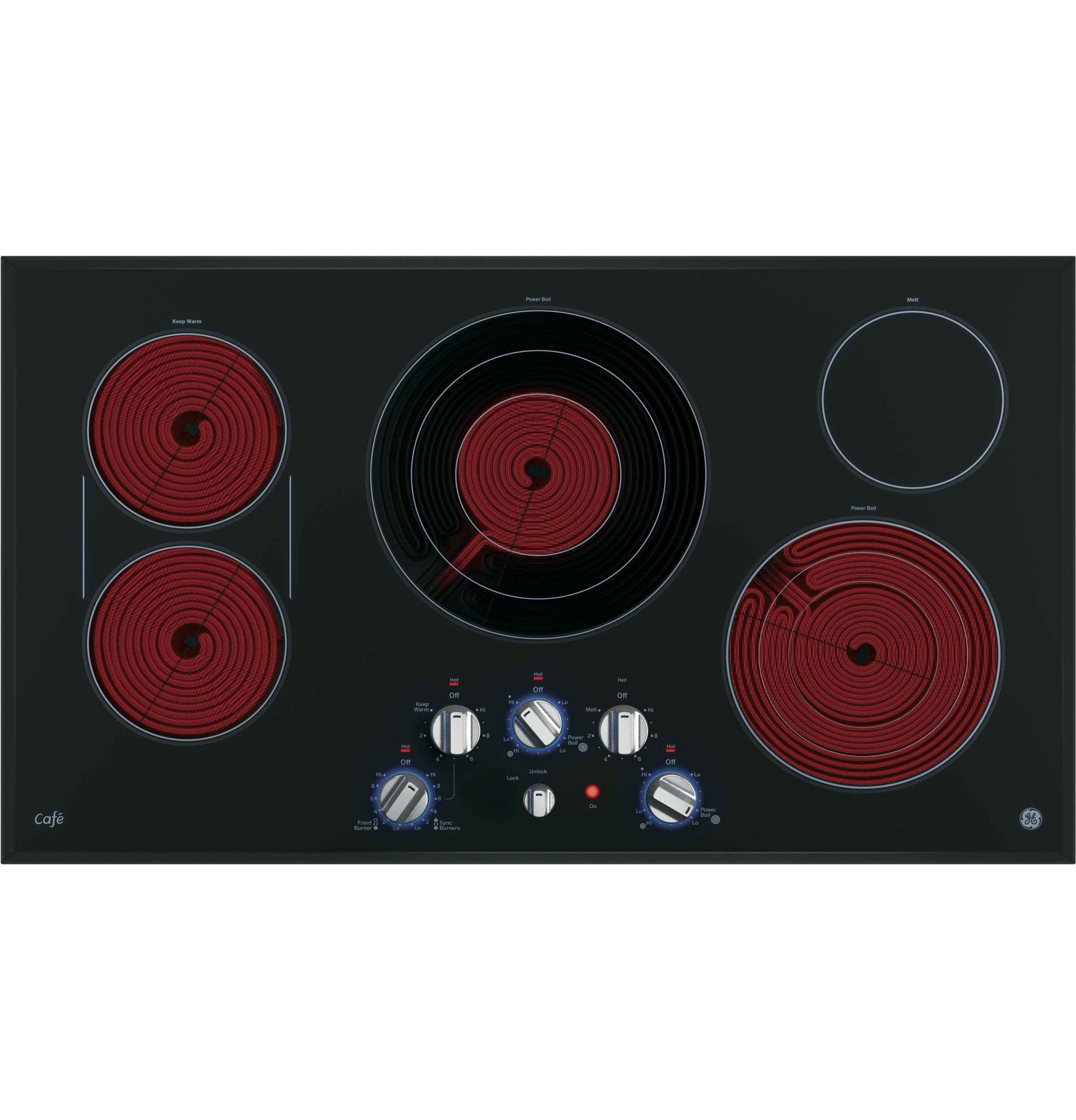 GE CP9536SJSS Stainless Steel On Black