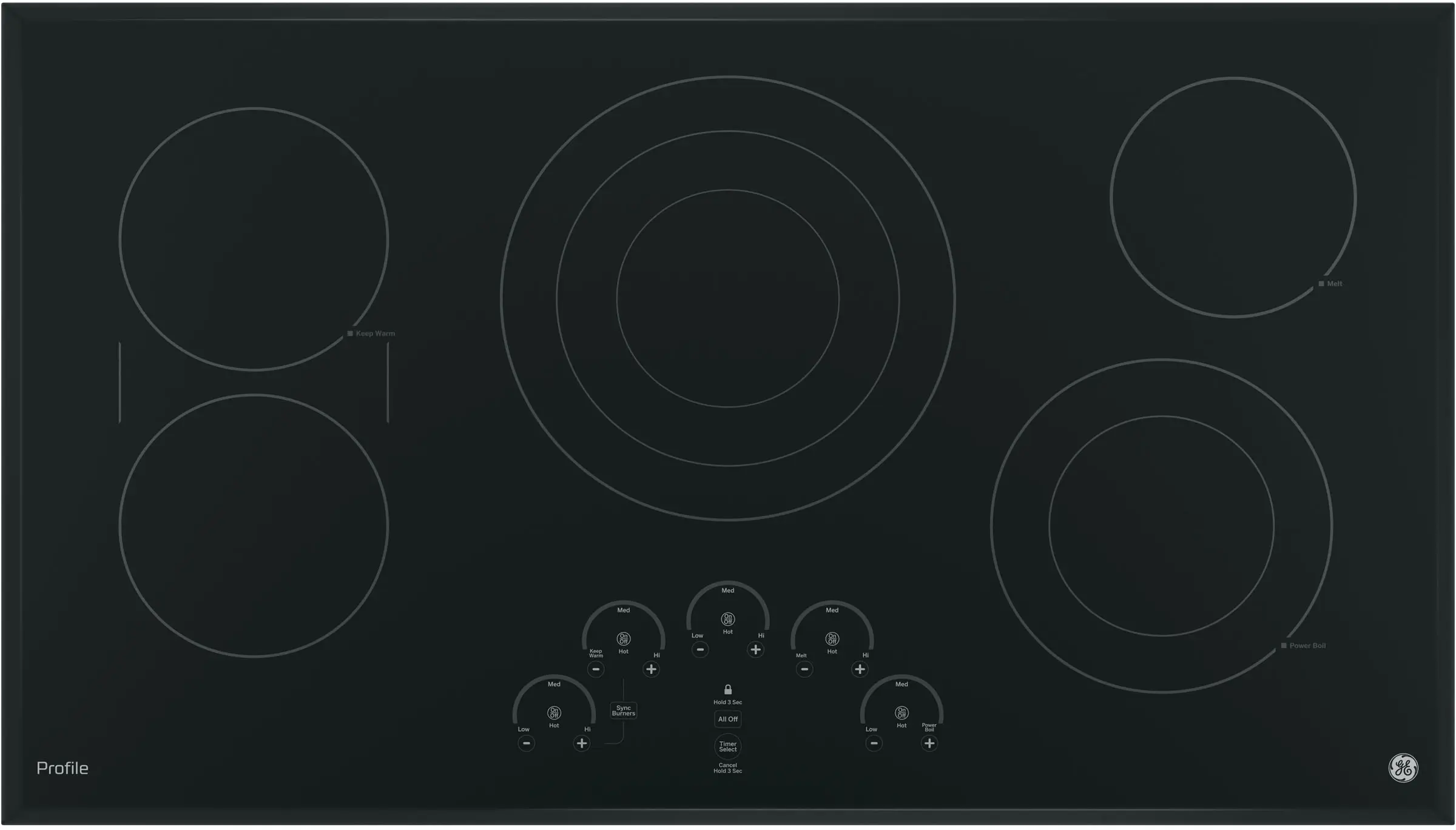 GE PP9036DJBB Black