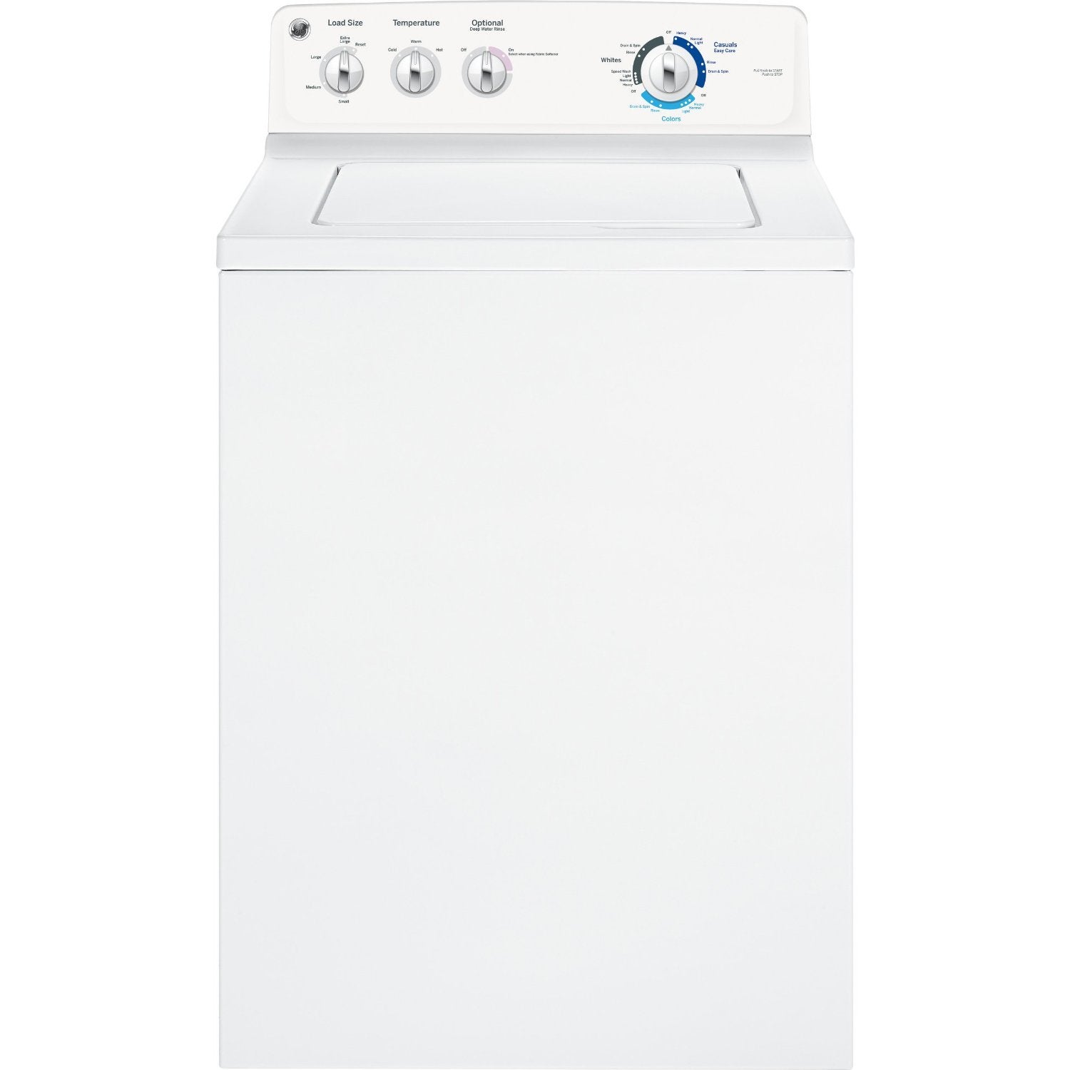 GE GTW180SSJWW 27 Inch 3.6 cu. ft. Top Load Washer with 12 Wash Cycles 