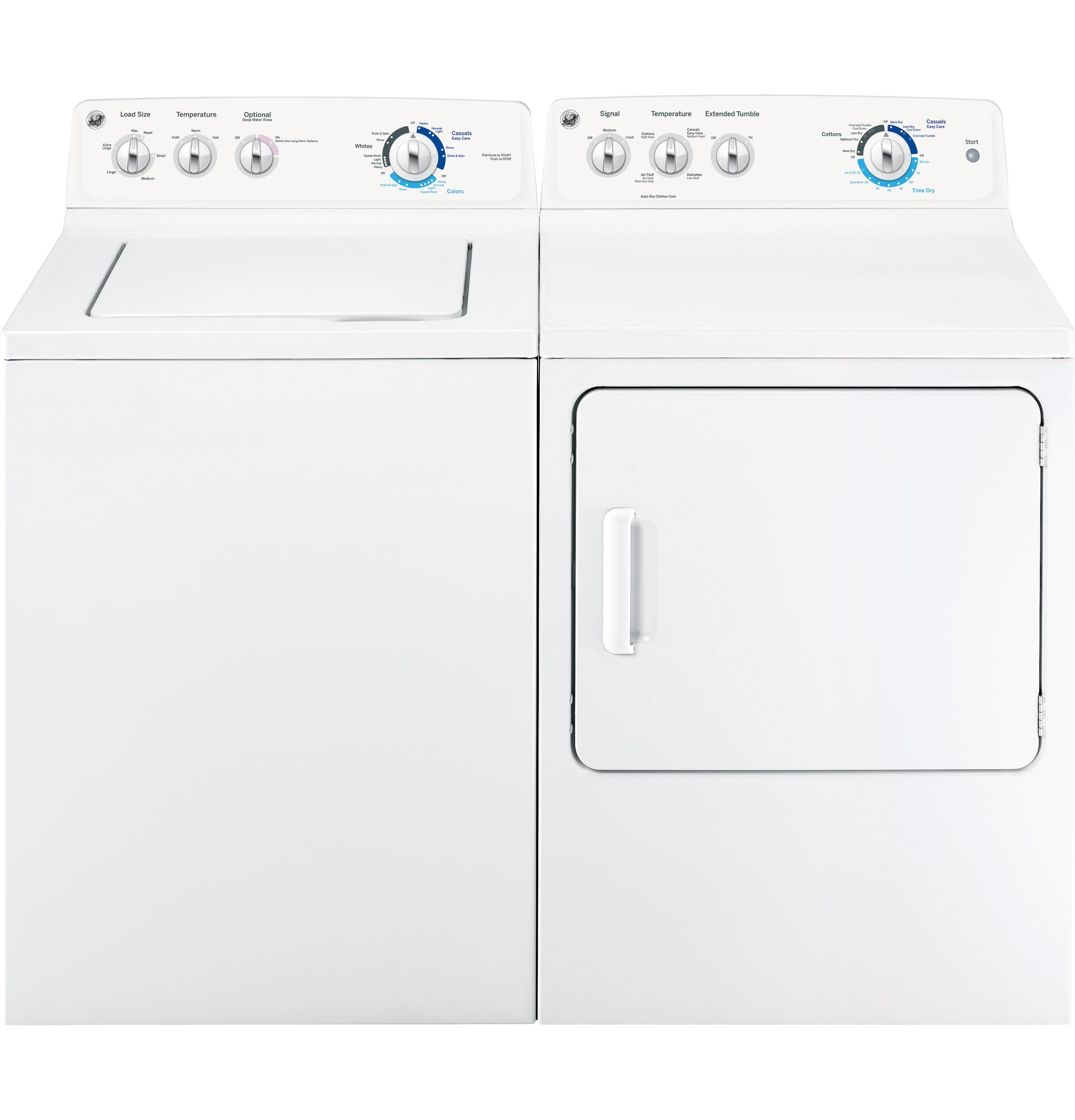 GE GTV21ESSJWW 27 Inch 7.0 cu. ft. Long Vent Electric Dryer