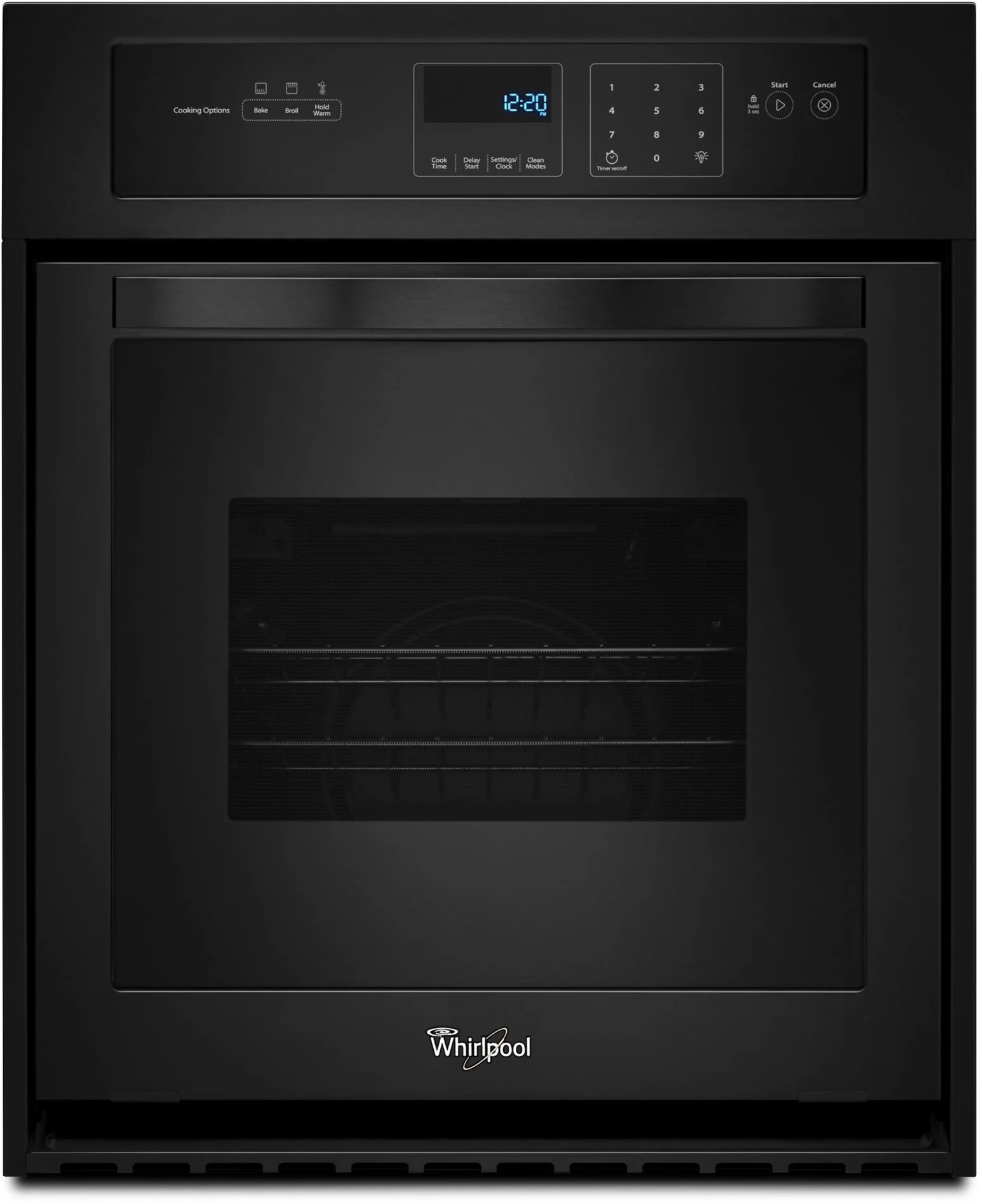 Whirlpool WOS51ES4EB 24 Inch Electric Single Wall Oven with 3.1 cu. ft