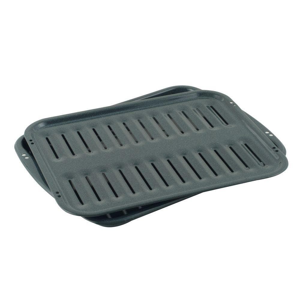 Whirlpool 4396923 All Porcelain Broiler Pan with Grid