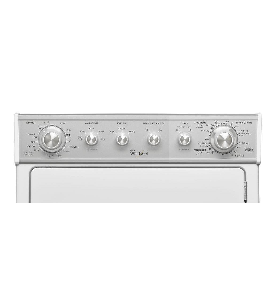 Whirlpool WET4027EW 27" Electric Laundry Center