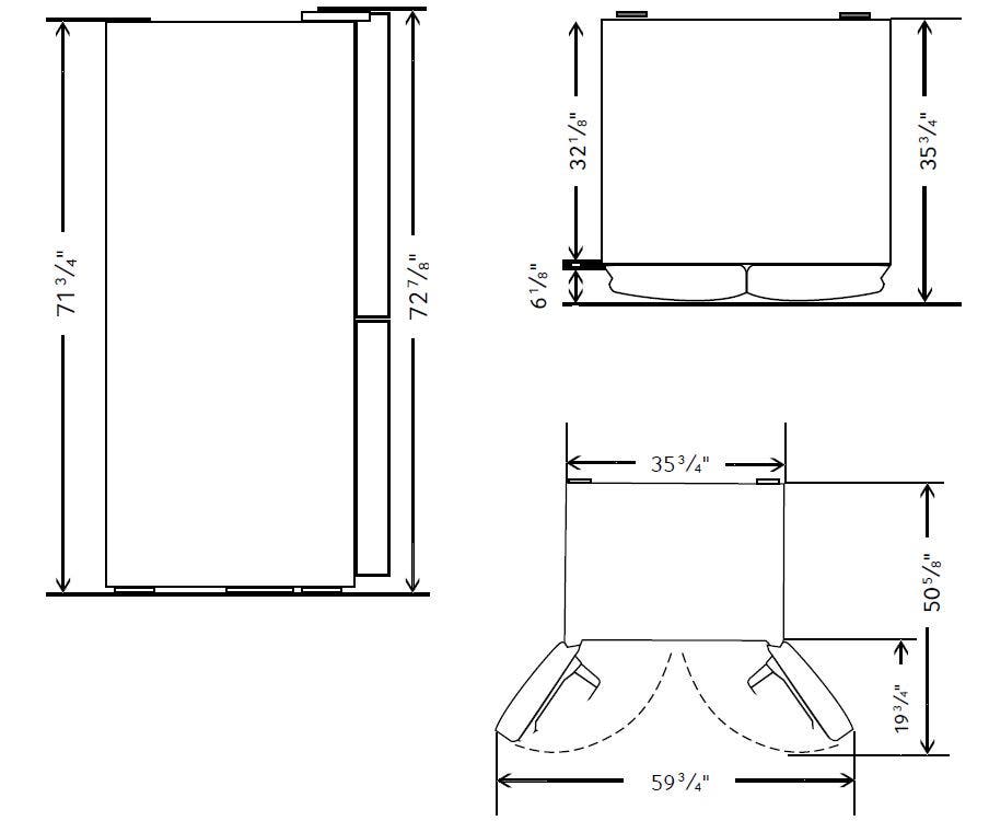 Samsung RF32FMQDBXW 32 cu. ft. French Door Refrigerator