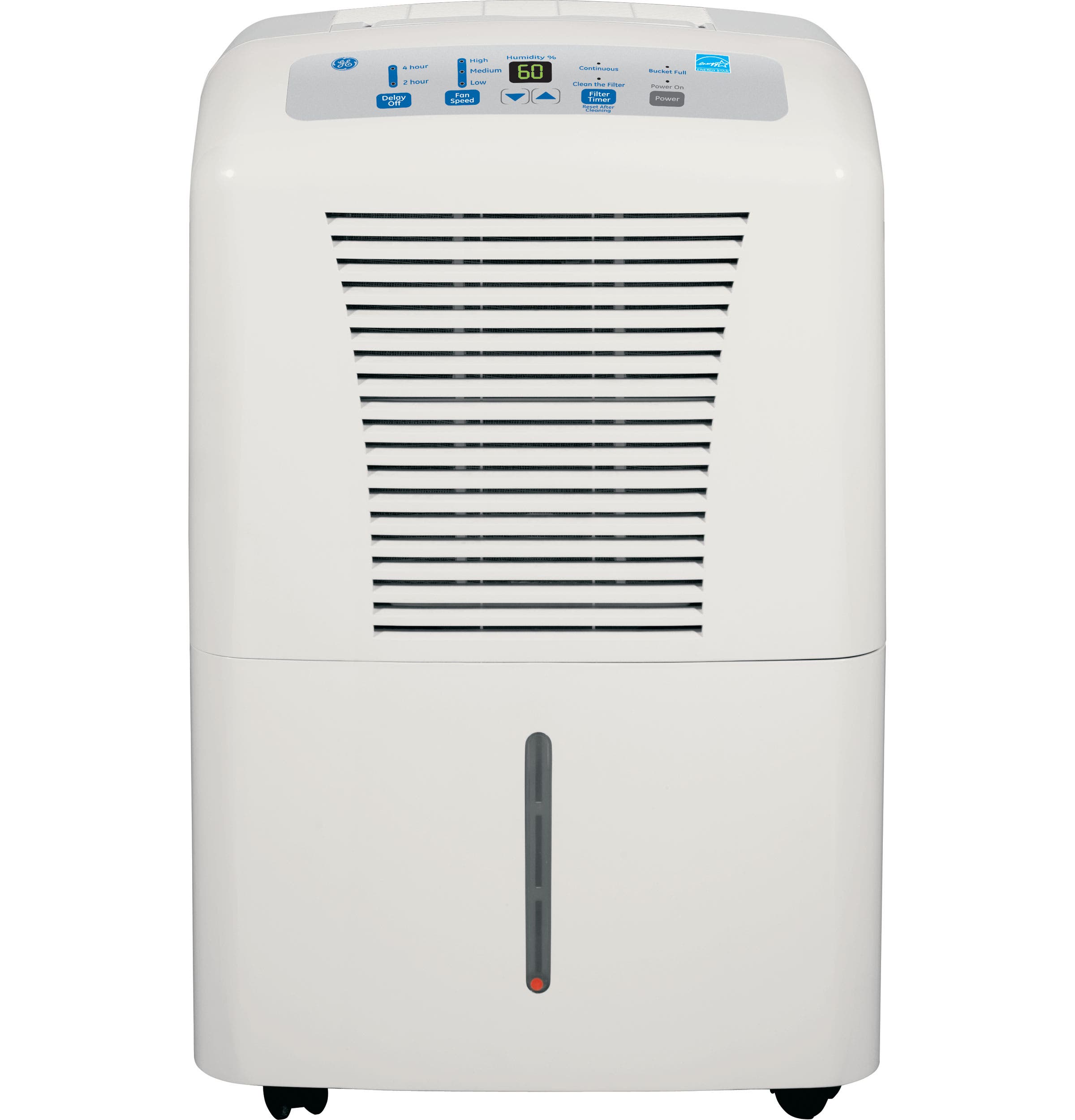 GE ADER65LS 65 Pint Capacity Dehumidifier R-410A Refrigerant,