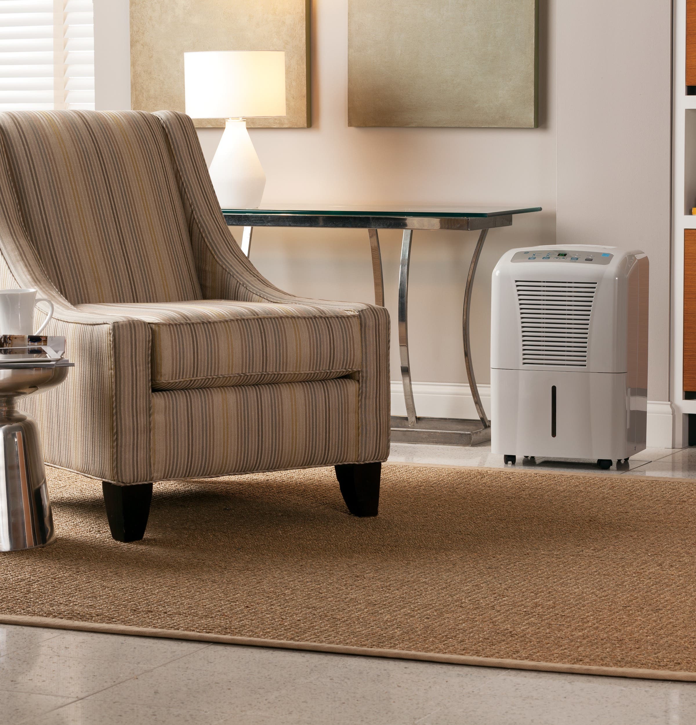 GE ADER65LS 65 Pint Capacity Dehumidifier R-410A Refrigerant,