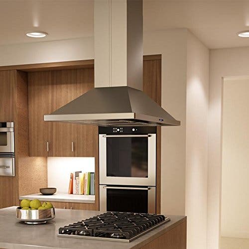 Zephyr ZNAE42S 42" Island Mount Chimney Hood