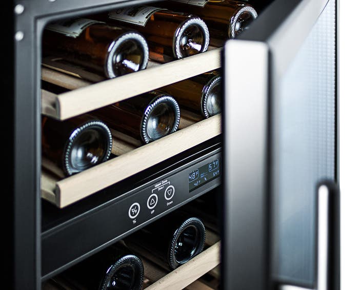 Summit SWC546LBI 24" Undercounter Dual-Zone Wine Storage