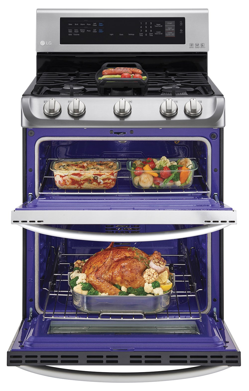 6.9 cu. ft. Gas Double Oven Range with ProBake Convection, EasyClean and Gliding Rack - Thumbnail 5
