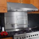 Under Cabinet Range Hood with 600 CFM Internal Blower, 4 Blower Speeds, Halogen Lamps, Stainless Rotating Knob Controls and Dishwasher Safe Stainless Steel Baffle Filters