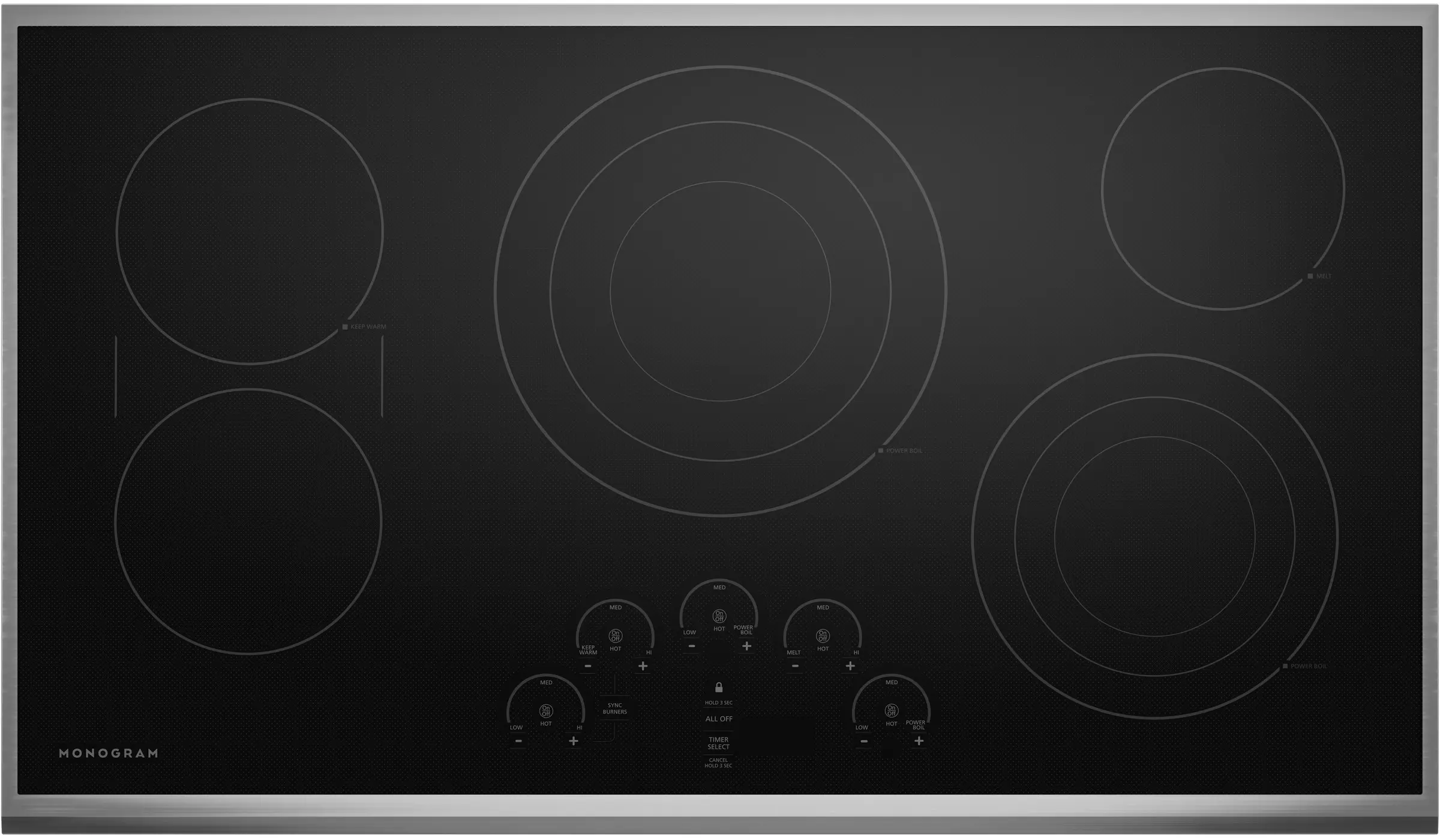 Monogram ZEU36RSJSS Black/stainless Steel