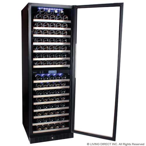 Danby DWC166BLSRH Black with Stainless Steel Door Trim