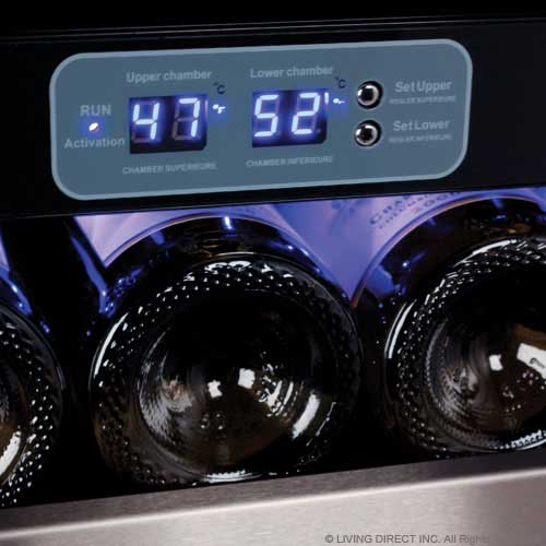 Danby DWC166BLSRH Black with Stainless Steel Door Trim