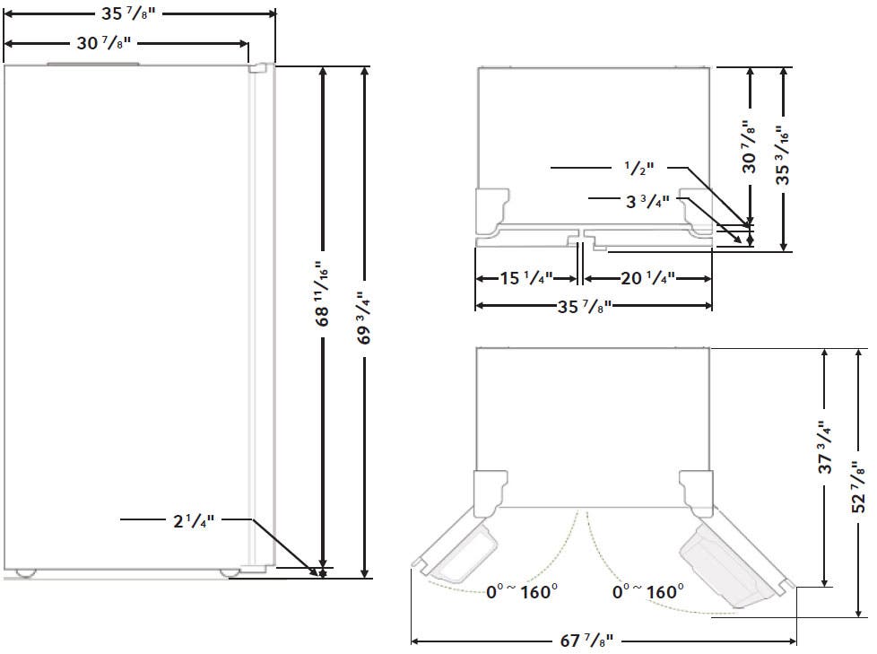 Samsung RH29H8000SR 28.5 cu. ft. Side by Side Refrigerator