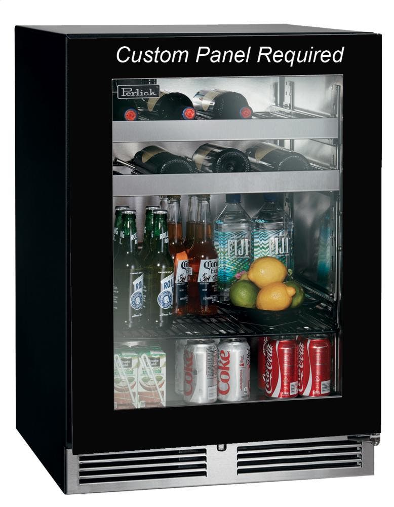 Perlick HC24BB34R Panel Ready-Glass, Right Hinge Door Swing
