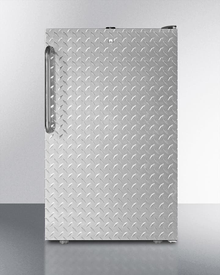 Summit CM421BLBI7DPL Diamond Stainless Door