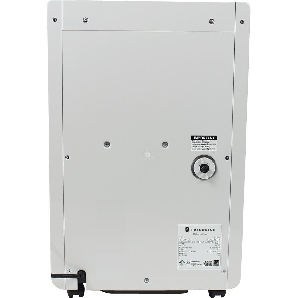 Friedrich D25BNP 25 Pint Capacity Dehumidifier