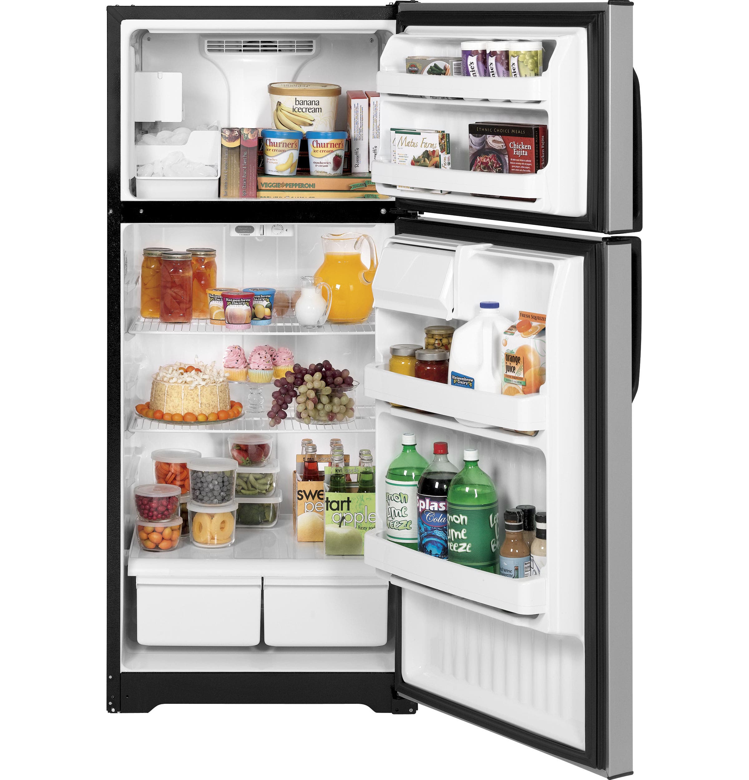 Hotpoint HTM17BBSSA 16.6 cu. ft. Freestanding Top-Freezer Refrigerator
