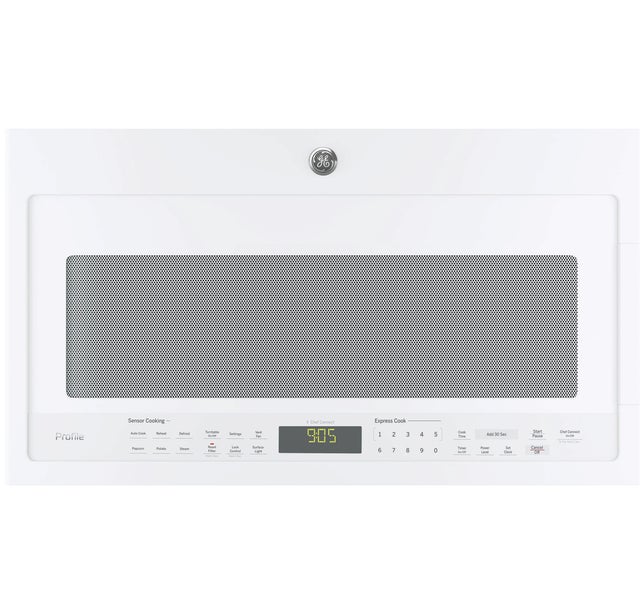 GE PVM9005DJWW 30 Inch 2.1 cu. ft. Over-the-Range Microwave Oven ...