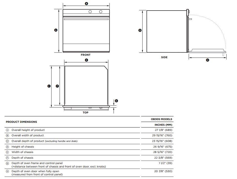 Fisher Paykel OB30SCEPX3 Stainless Steel