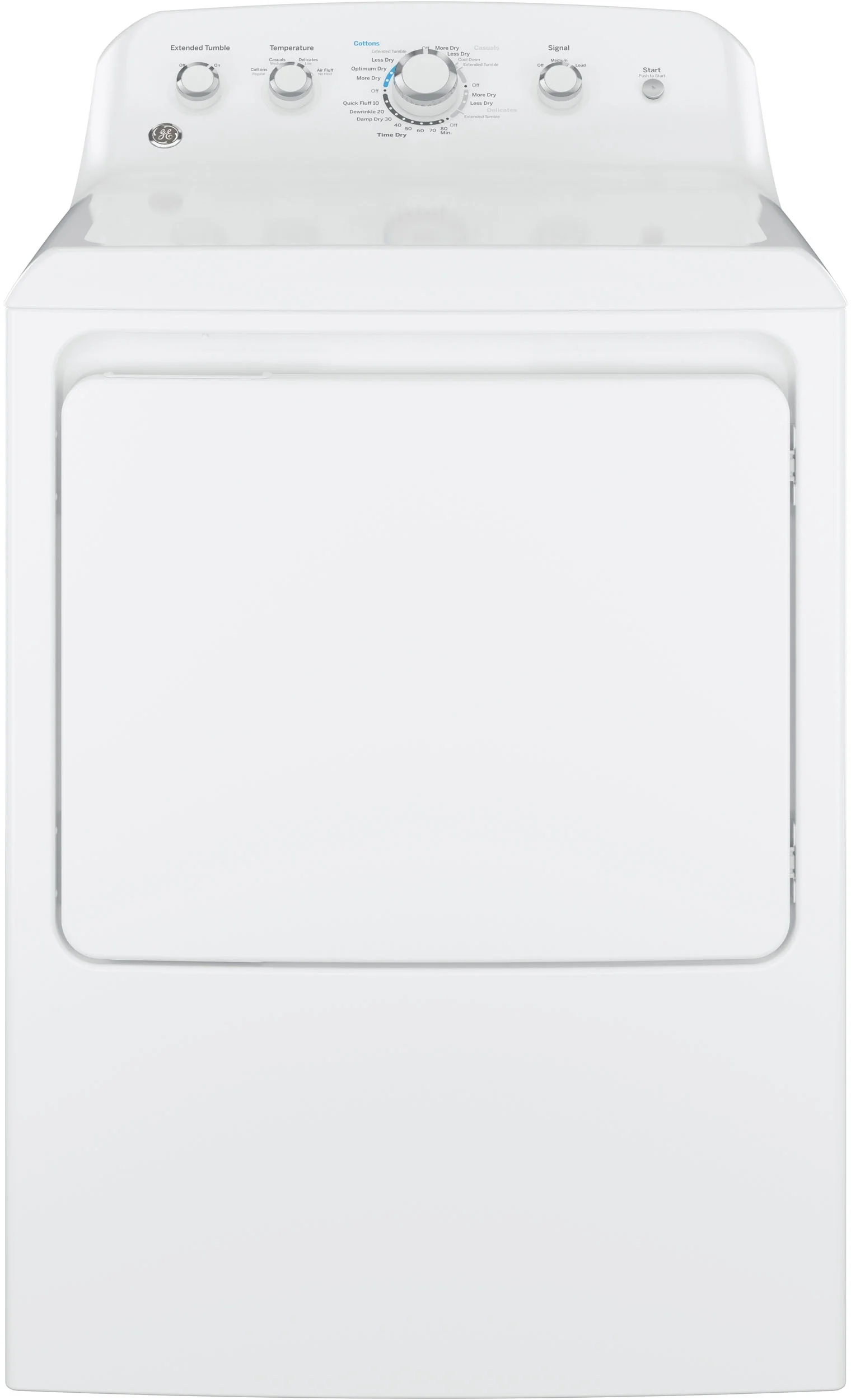 GE GTD42EASJWW 27 Inch Electric Dryer White | Plesser's Appliances