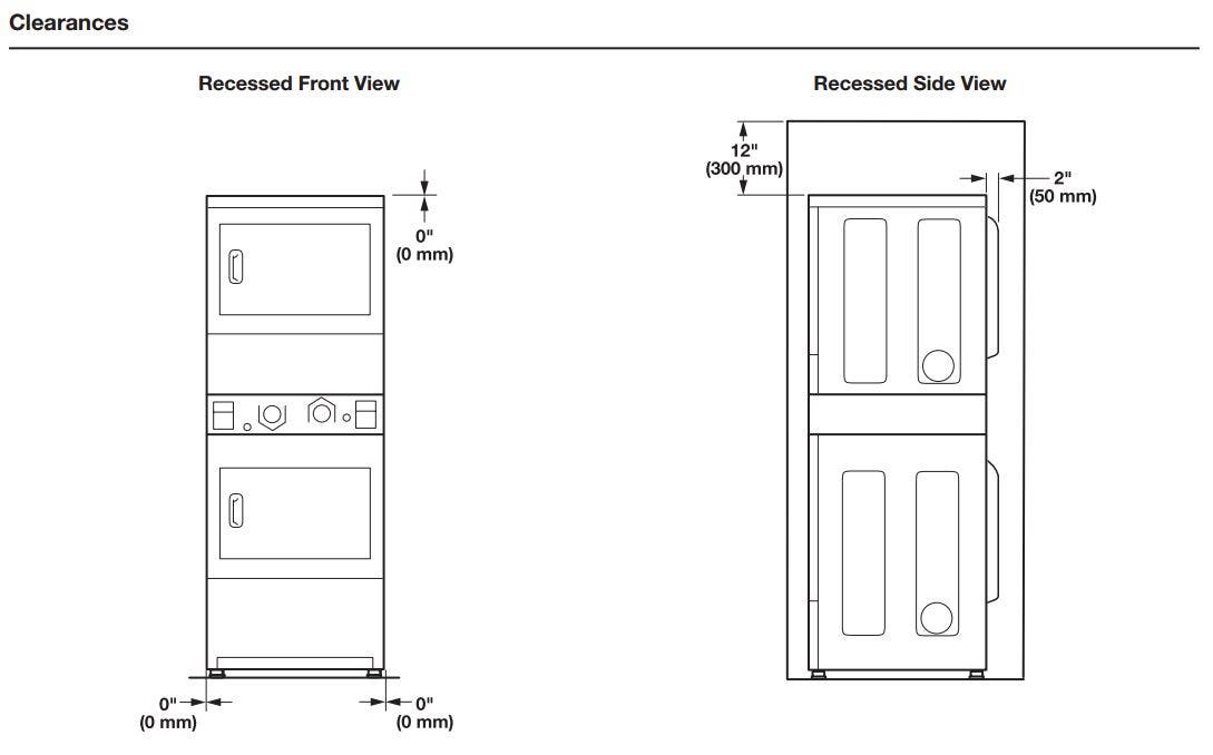 Whirlpool CSP2860TQ 27" Electric Stacked Dryer