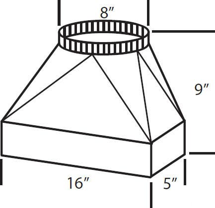 Vent-A-Hood VP565 T200 Transition