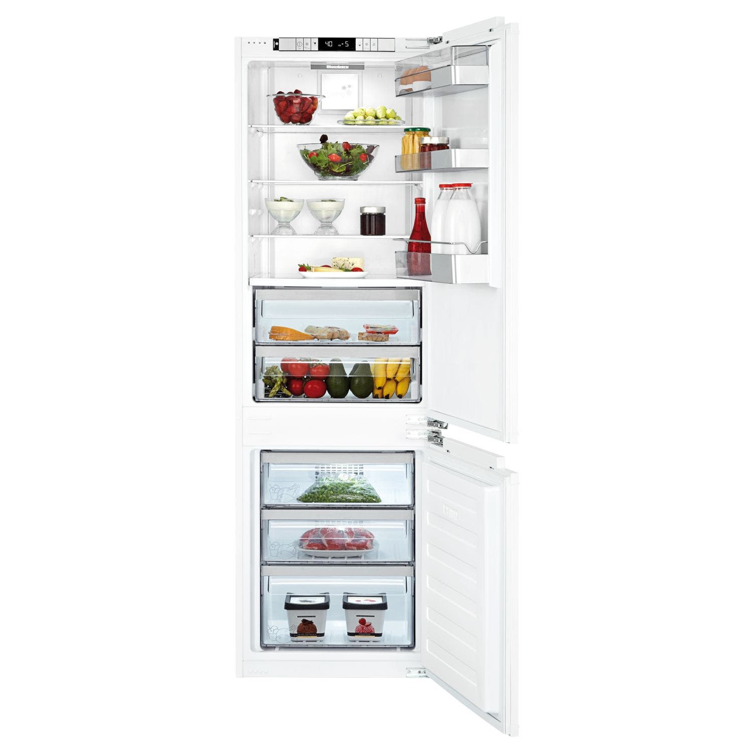 Blomberg BRFB1050FFBIN 22 Inch Built-in Bottom-Freezer Refrigerator