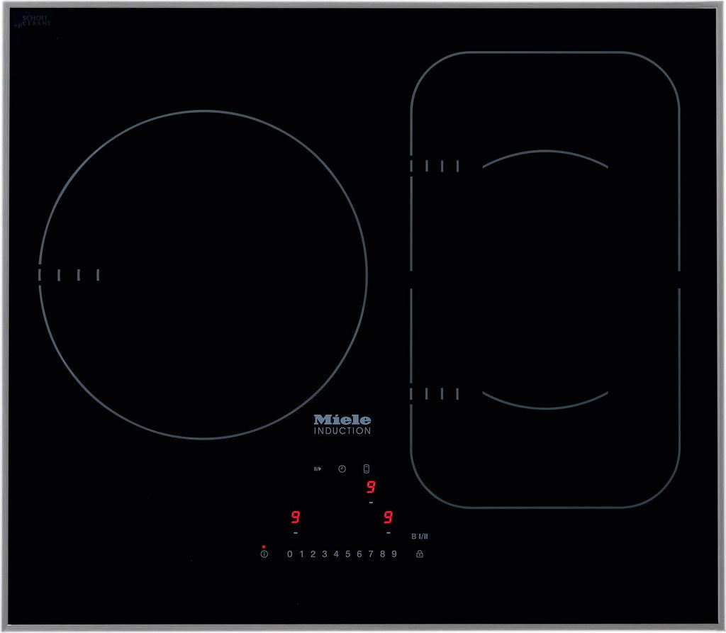 Miele KM6320 24 Inch Framed Induction Cooktop Black | Plesser's
