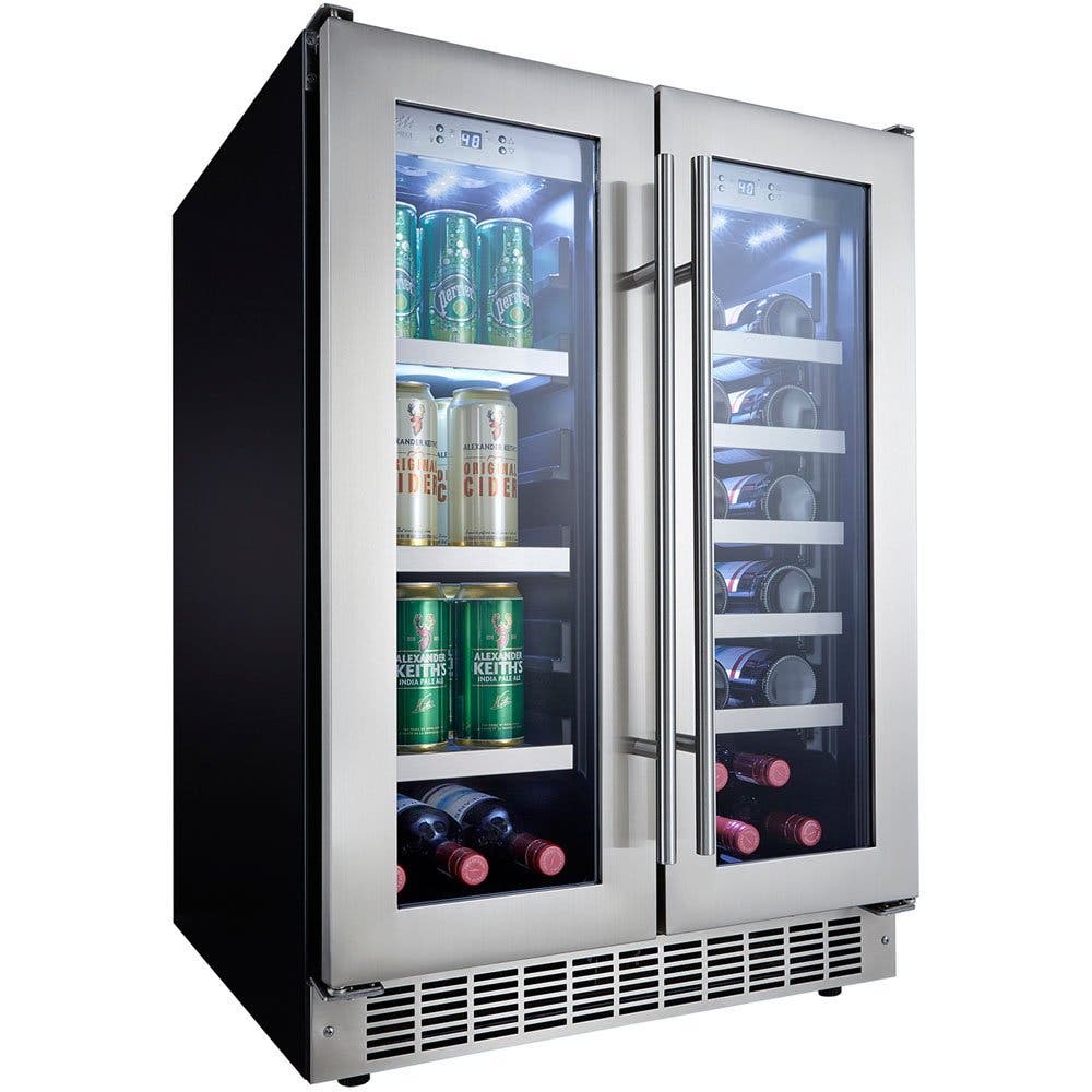 Danby DBC047D3BSSPR 24 Inch Built-In French-Door Beverage Center