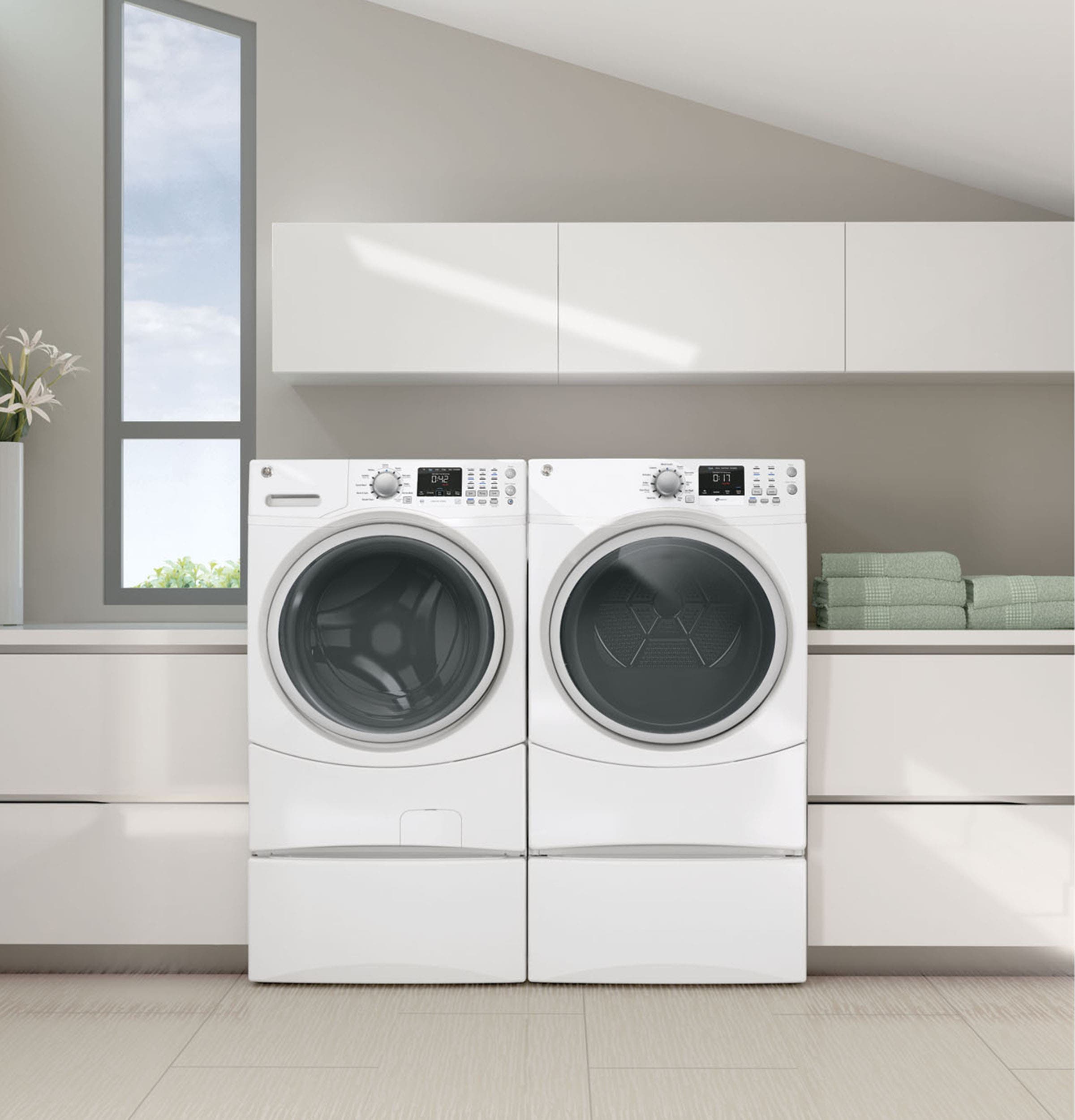 GE GFDN160EJWW White