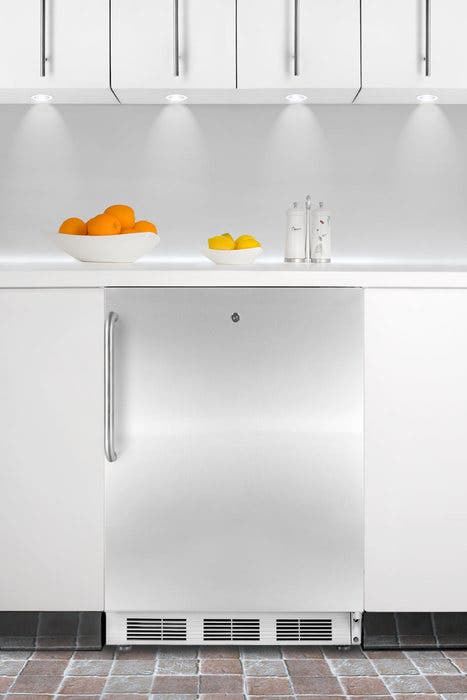 Summit FF6LBISSTBADA ADA compliant built-in undercounter all-refrigerat...