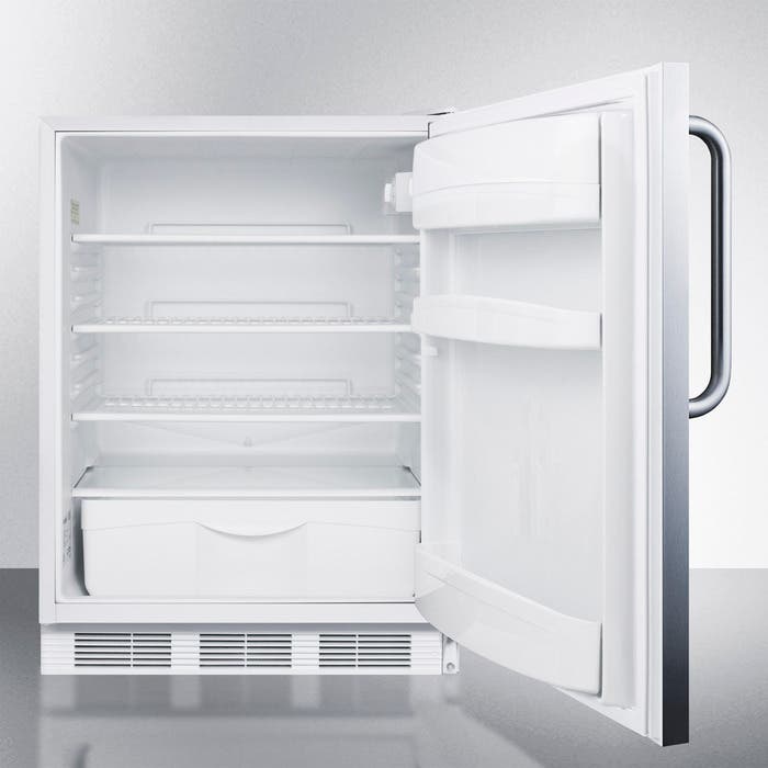 Summit FF6LBISSTBADA ADA compliant built-in undercounter all-refrigerat...