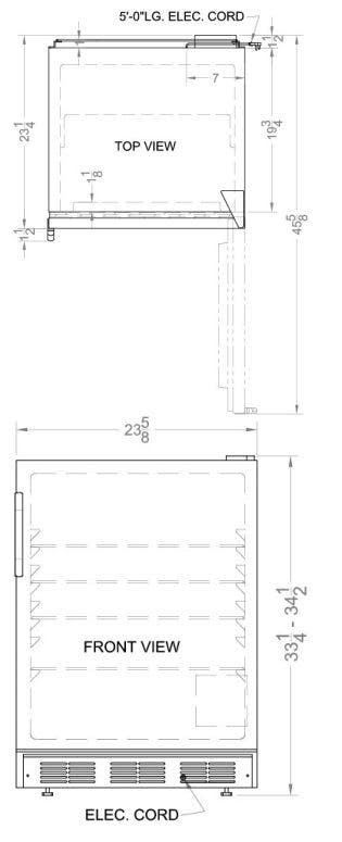 Summit FF7BILAB Commercially approved built-in undercounter all-re...