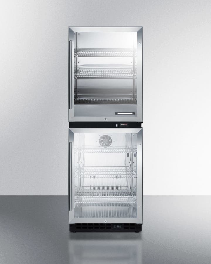 Summit RFBW61G 24" Freestanding All-Refrigerator/Warming Cabinet