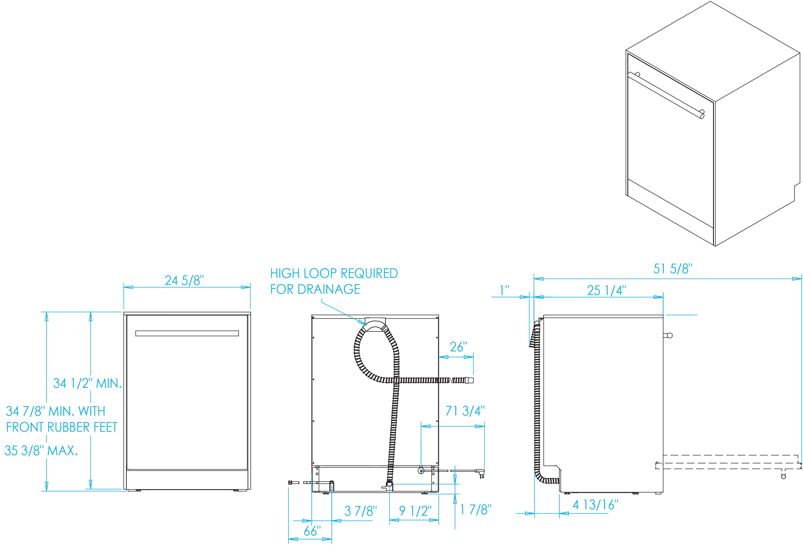 Kalamazoo KODW246 24.6" Outdoor Dishwasher