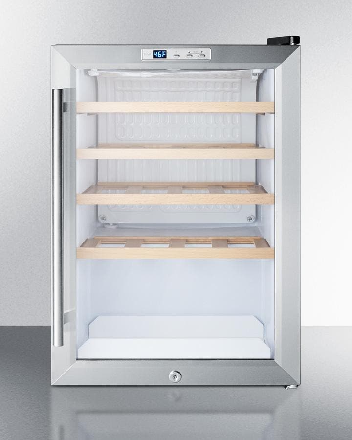 Summit SCR312LWC2 Stainless Steel/Black