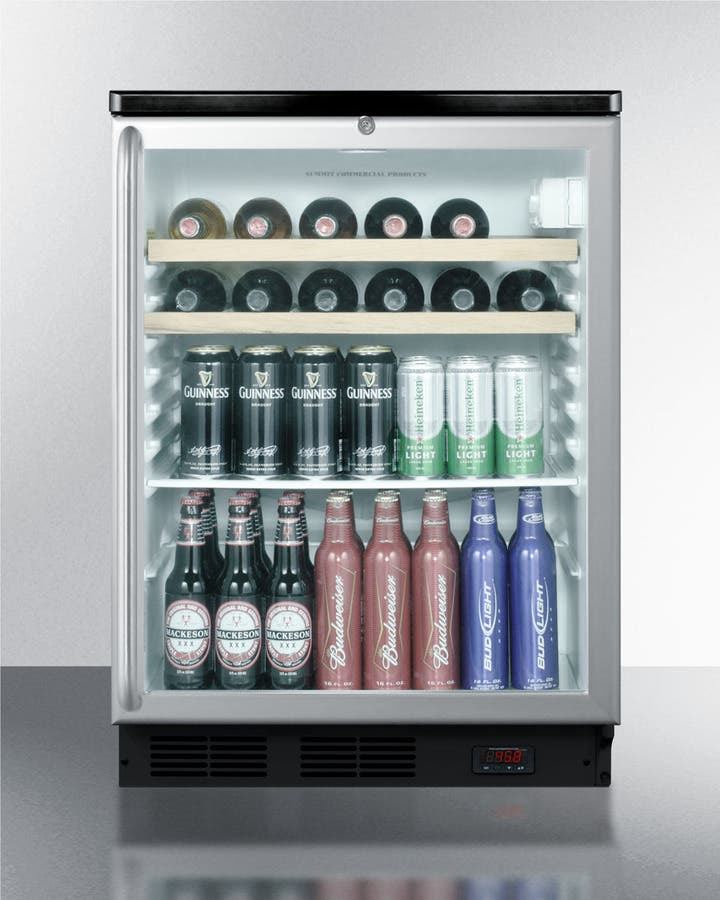 Summit SCR600BLPUBSHWO Black