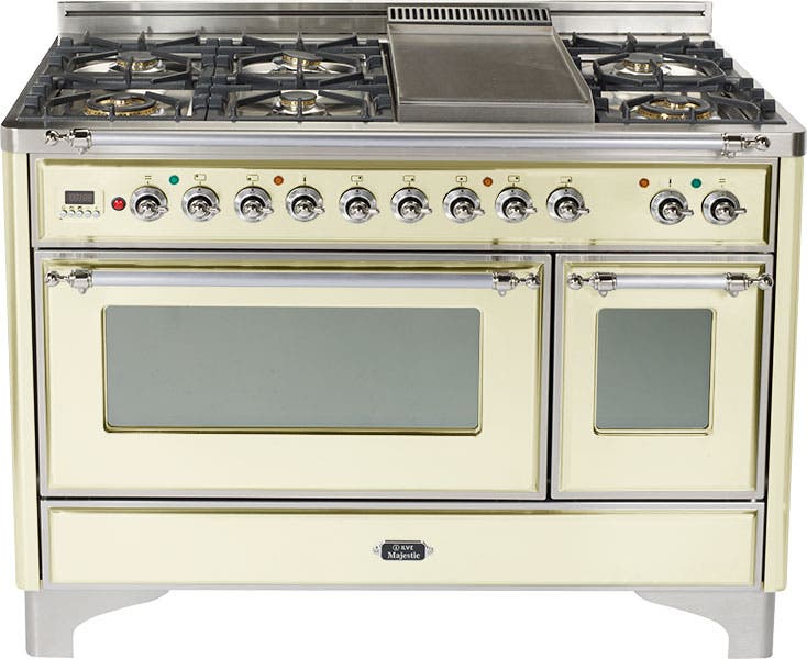 Ilve UM120FDMPAX Antique White with Chrome Trim