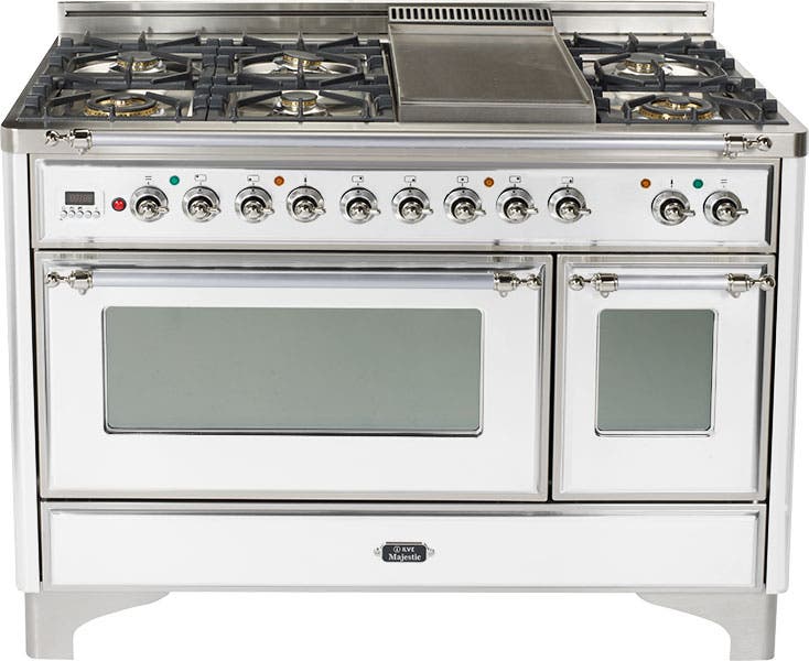 Ilve UM120FDMPBX True White with Chrome Trim