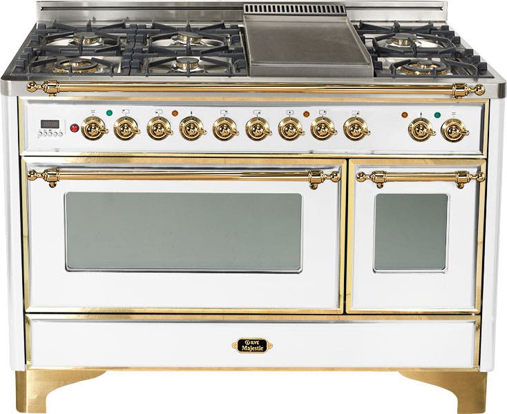 Ilve UM120FDMPB True White with Brass Trim