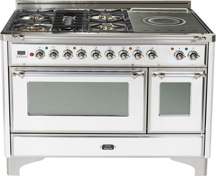 Ilve UM120SDMPBX True White with Chrome Trim