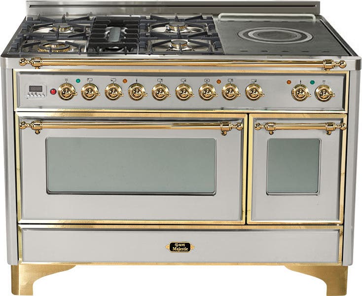 Ilve UM120SDMPI Stainless Steel with Brass Trim