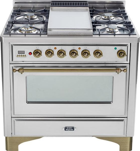 Ilve UM90FDMPIY Stainless Steel with Oiled Bronze Trim
