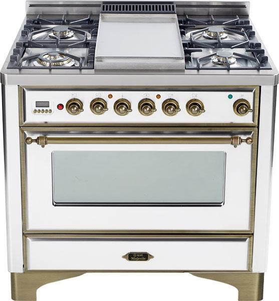 Ilve UM90FDMPBY True White with Oiled Bronze Trim
